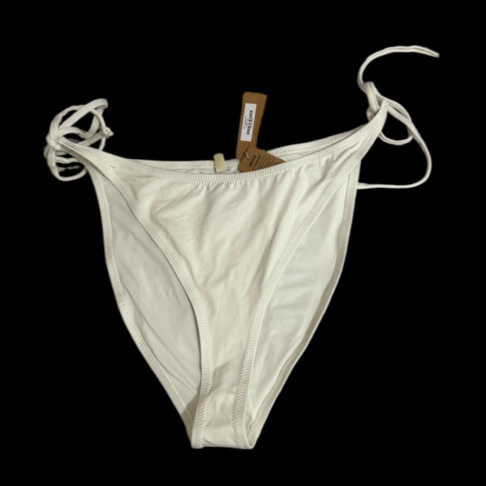 SKIMS Size 2x Tie Bikini Bottom Marble White SW-TBM-0797 NWT Swim